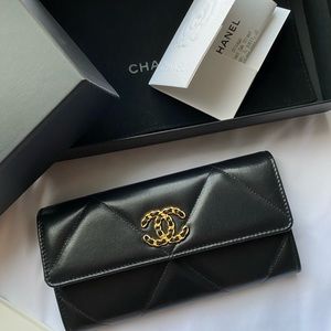 Chanel long flap wallet